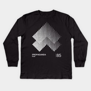 Propaganda / Minimalist Graphic Design Fan Artwork Kids Long Sleeve T-Shirt